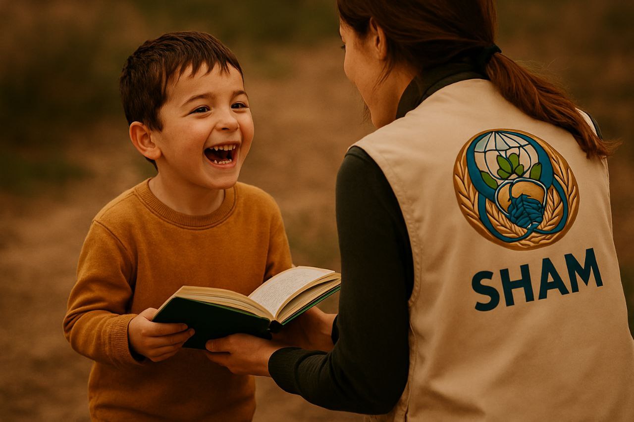 Volunteers working together